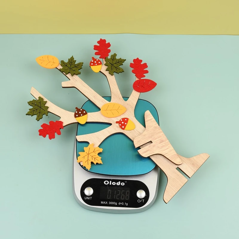 Cheap Harvest Tree Thanksgiving Crafts Mini DIY Office Home Wood Decorations Crafts