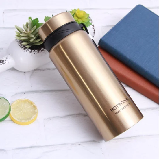 Wide Mouth Portable Sports Drinking Metal Water Bottle, Double wall Stainless Steel Insulated Hydro Vacuum Flask
