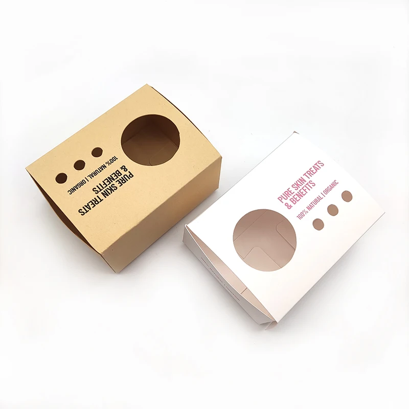 Hot Selling Luxury Design Custom Kraft Paper Soap Packaging Box With Window