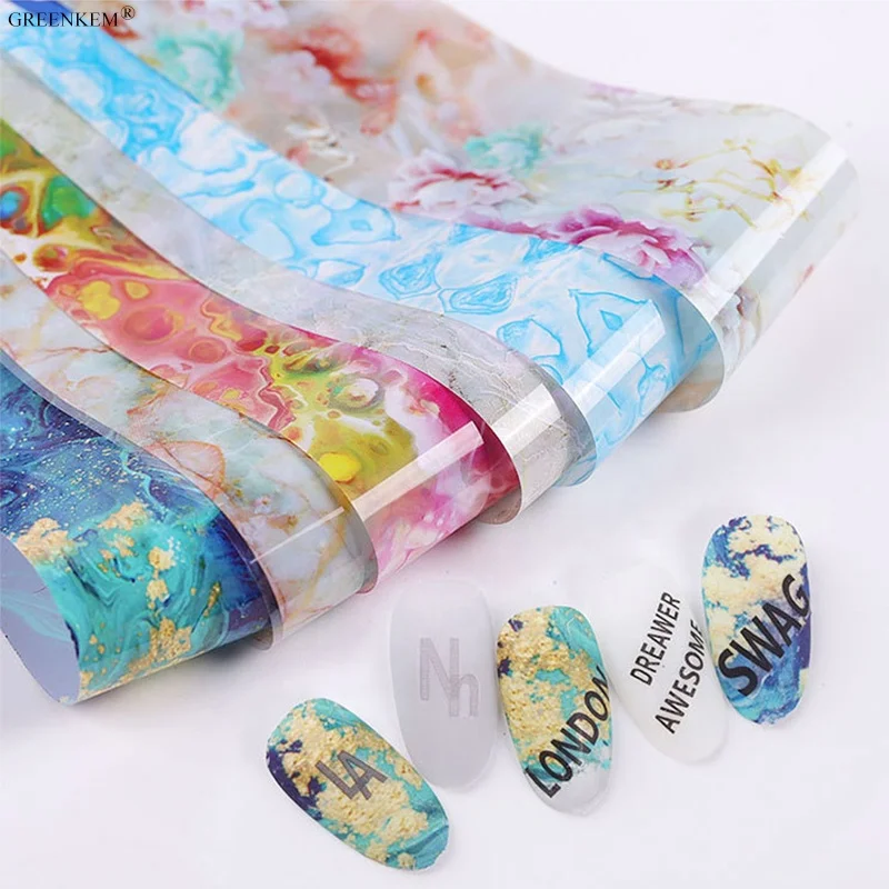Designer 4*100cm Nail Foil Over 500 Designs Beautiful Nail Foil Galaxy Design Animal Pattern Lace Style Nail Transfer Foil