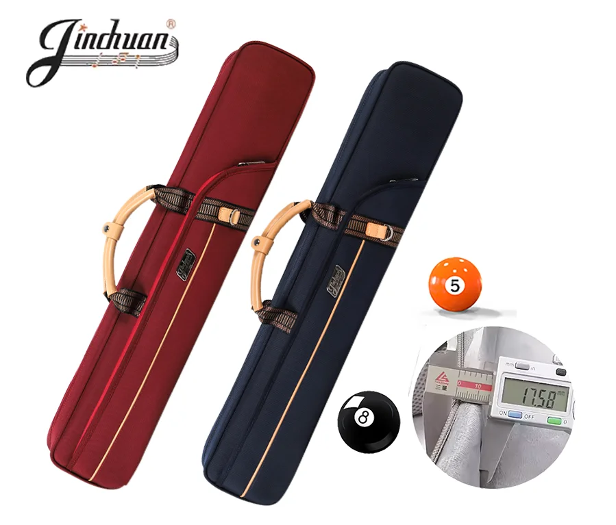 Durable portable Oxford fabric waterproof fabric wear resistance good simple snooker cue bag soft billiard cue case