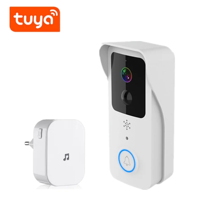 2022 Tuya Video Doorbell 5G Dual WiFi Outdoor Door bell Waterproof IP68 Battery Intercom Smart Home Wireless Door Phone Camera