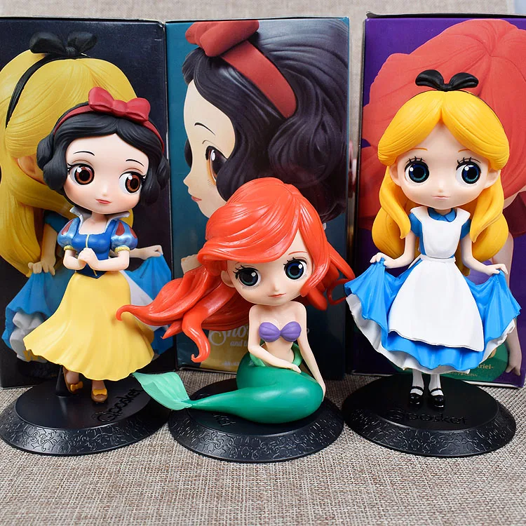  Cake Topper Decoration Toy Hot Selling Mermaid Snow White Belle Cinderella Princess Action Figures Cute Toys for