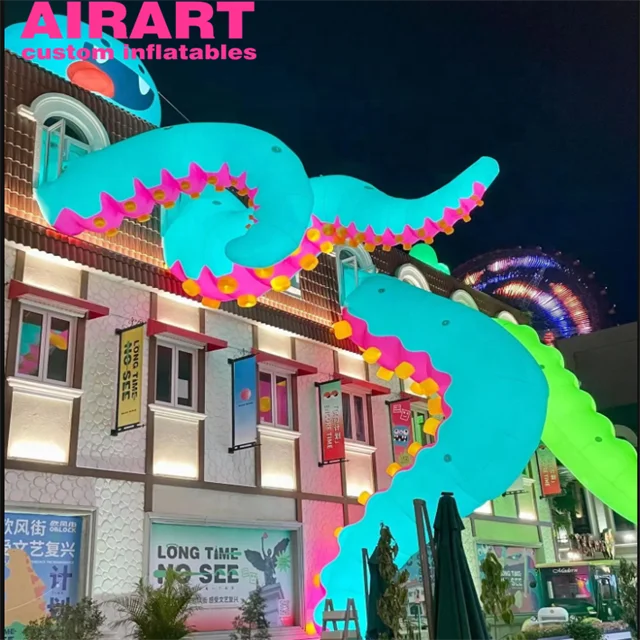 Best-sale event stage decoration pop up octopus tentacle inflatable for sale