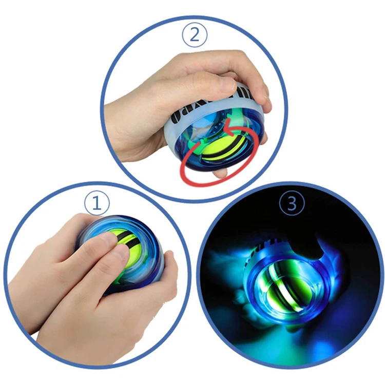 Wholesale OEM Arm Strengthener fitness exercise Power led trainer wrist ball