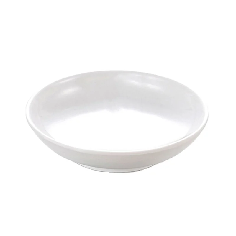 Reusable Soup Sauce Plate Melamine Compartment Ovenproof Dishes For 5 Star Hotel Matte Custom Wholesale Salad