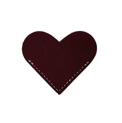 Leather Heart Page Corner Bookmark