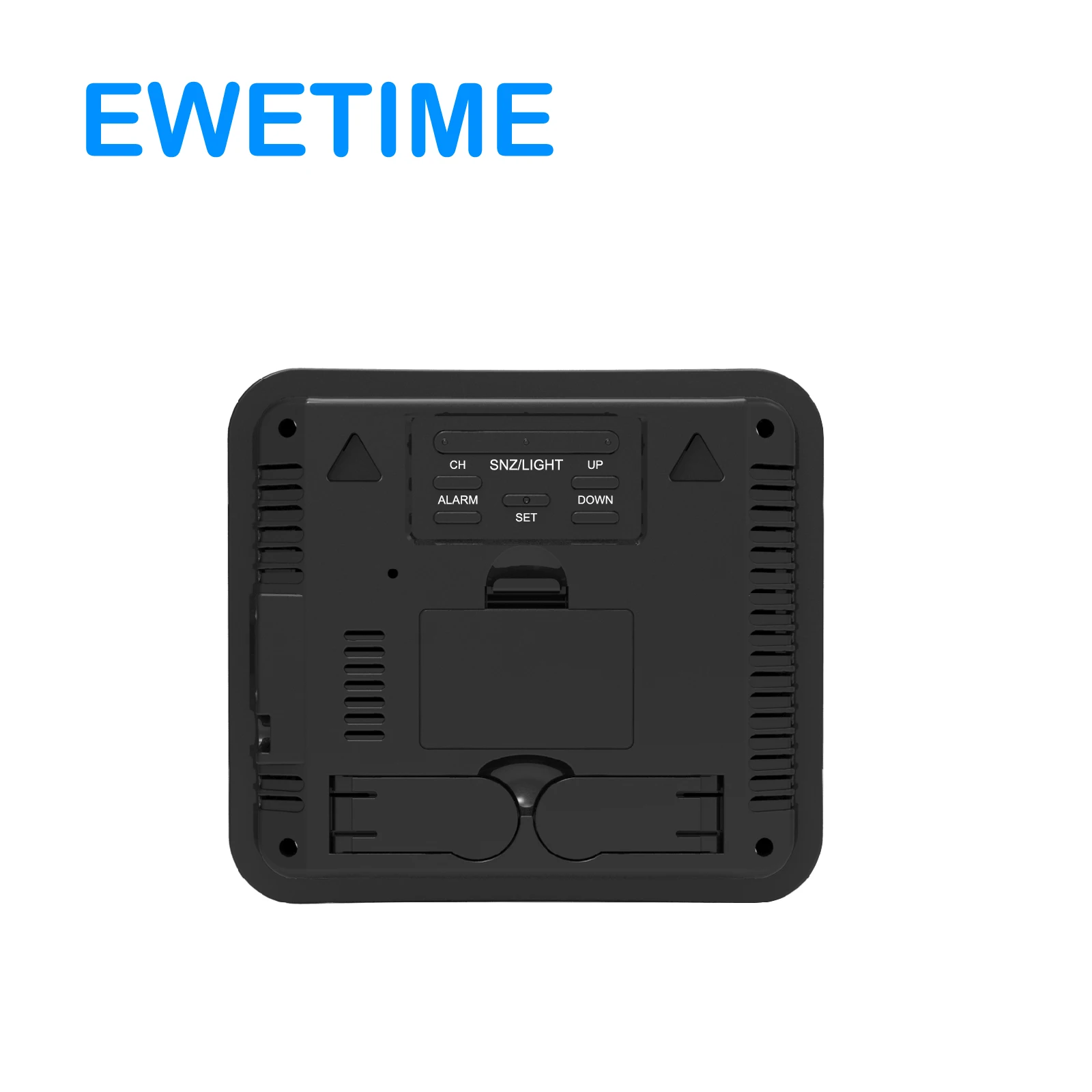 Digital thermometer with radio controlled time display indoor outdoor temperature humidity with three sensors for home warehouse