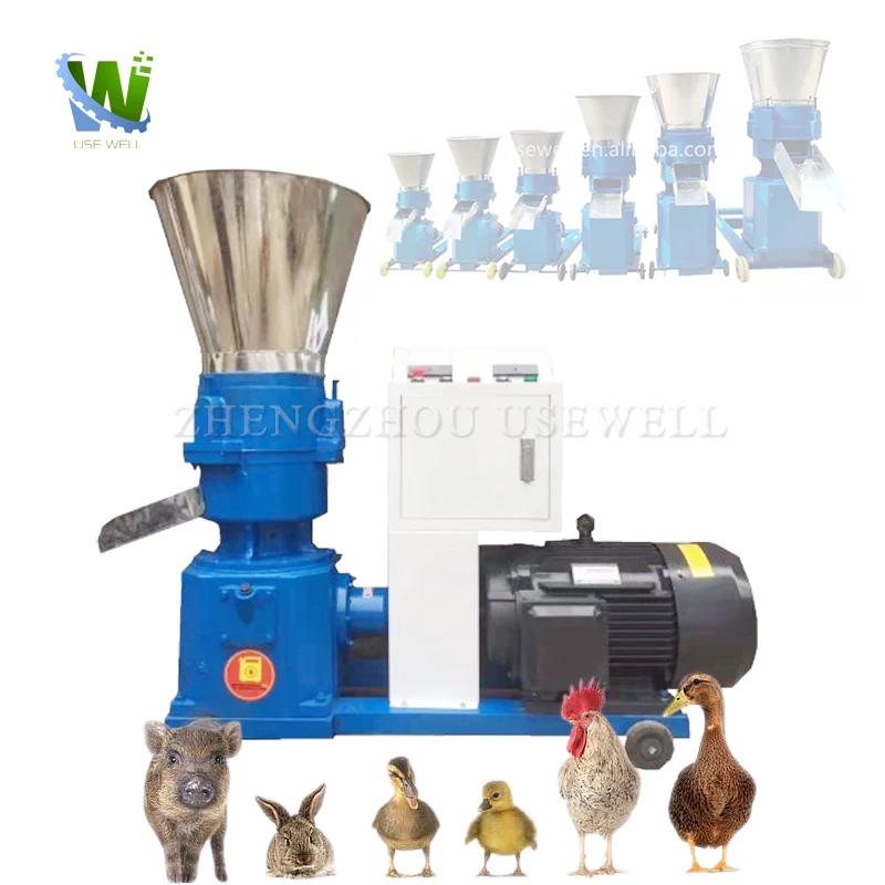 Manufacturer Farm Poultry Animal Pelletizer Pellet Making Machine Cattle Chicken Feed Pellet Machine For Sale