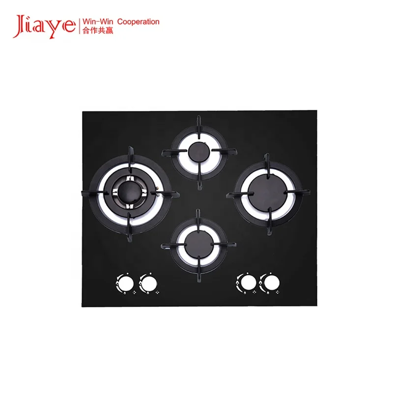 Factory hot sale glass top stove built in gas cooker with safety device good price electric gas cooktops gas hob
