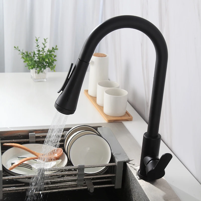 Kitchen Pull Out Faucet 360 Rotation Pull Out Sink Faucets cozinha