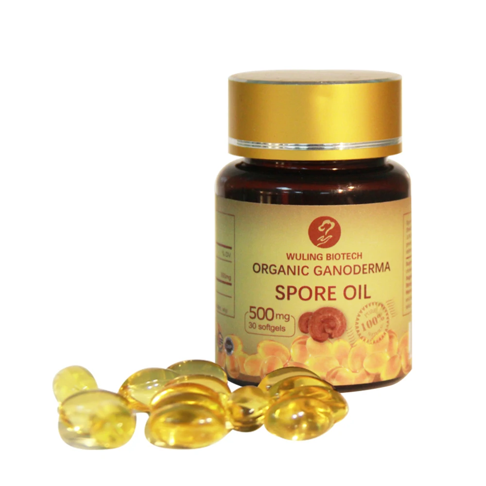 Hot selling healthy supplement  Reishi/ Ganoderma lucidum spore oil capsules
