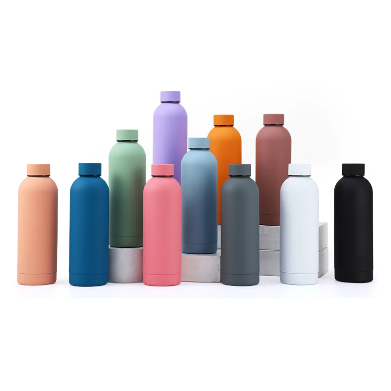 Hot Selling Insulated Water Bottle 500ml 750ml Small Mouth Double Wall Stainless Steel Thermos Vacuum Flask