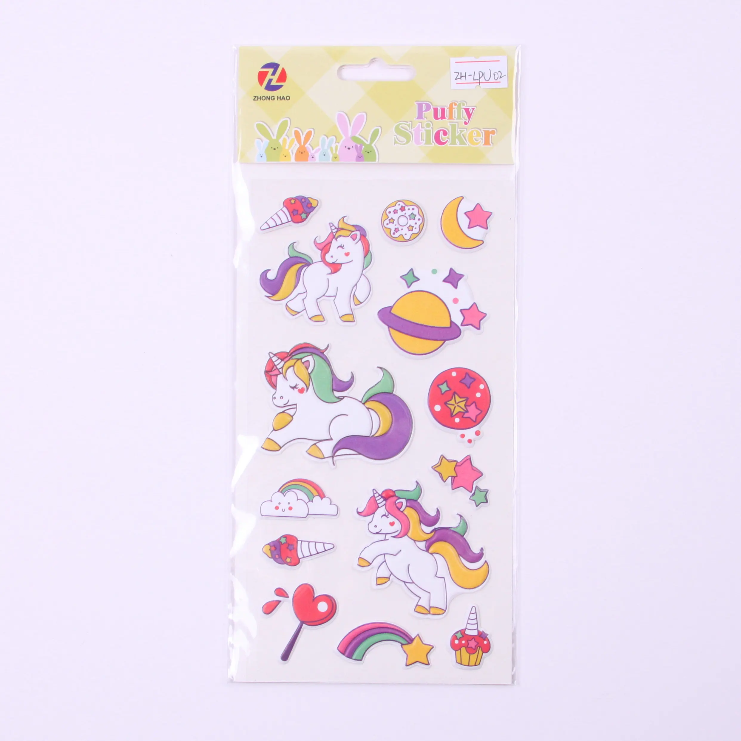 
Wholesale Lovely cute Puffy Sticker For Kids cartoon 3D puffy sticker 