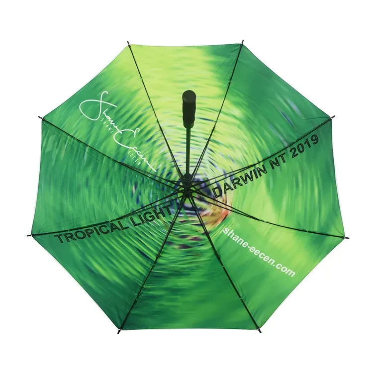 Wholesale Factory Price Strong And Sturdy Windproof Automatic Straight Umbrella Silver