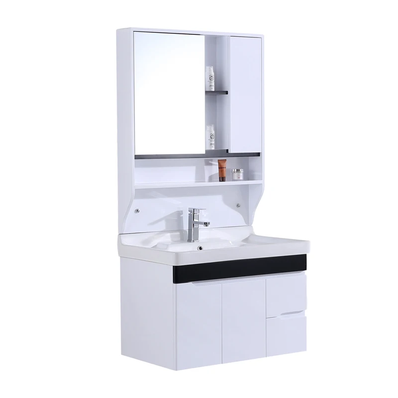 KD-BC134W Chaozhou Factory Commercial Cheap Vanity Bathroom Sinks for Sale Hand Made Wooden Cabinet Furniture