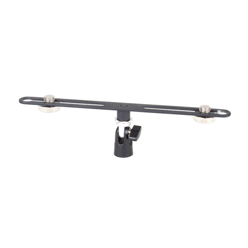 
MAS020 High Quality Studio Stereo Recording Bar Microphone Mic Angle Adjustable Stable Professional Double Dual Stand 