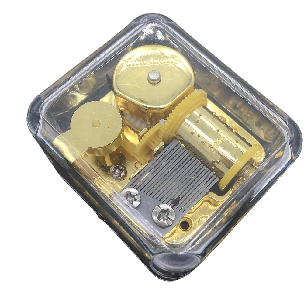 Golden Musical Movements in Plastic Box Baby Birthday gift