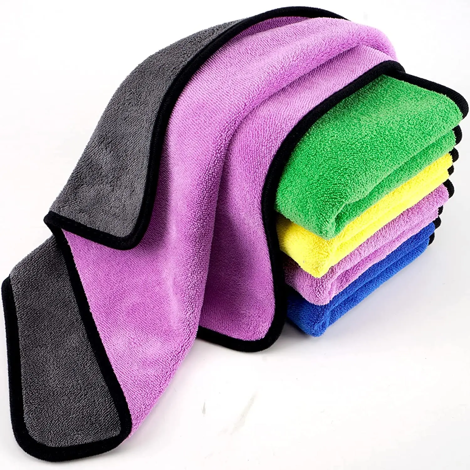 Wholesale Super Water Absorbent car cleaning products 40*60cm 800gsm Microfiber Car Detailing Polishing kit Towel Wax Cloth
