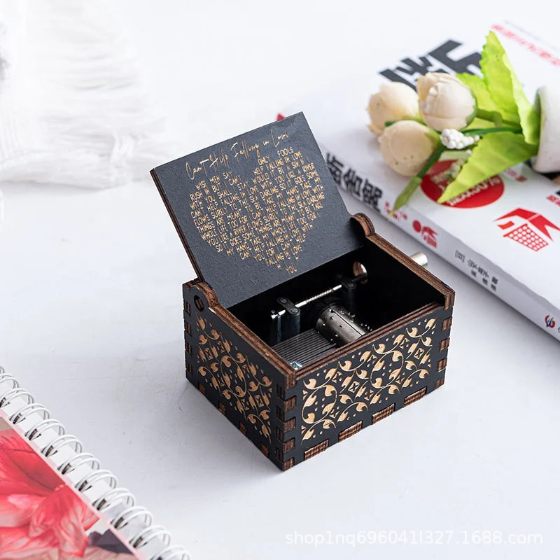 Wholesale Wooden Music Box Customize Art Christmas Music Box