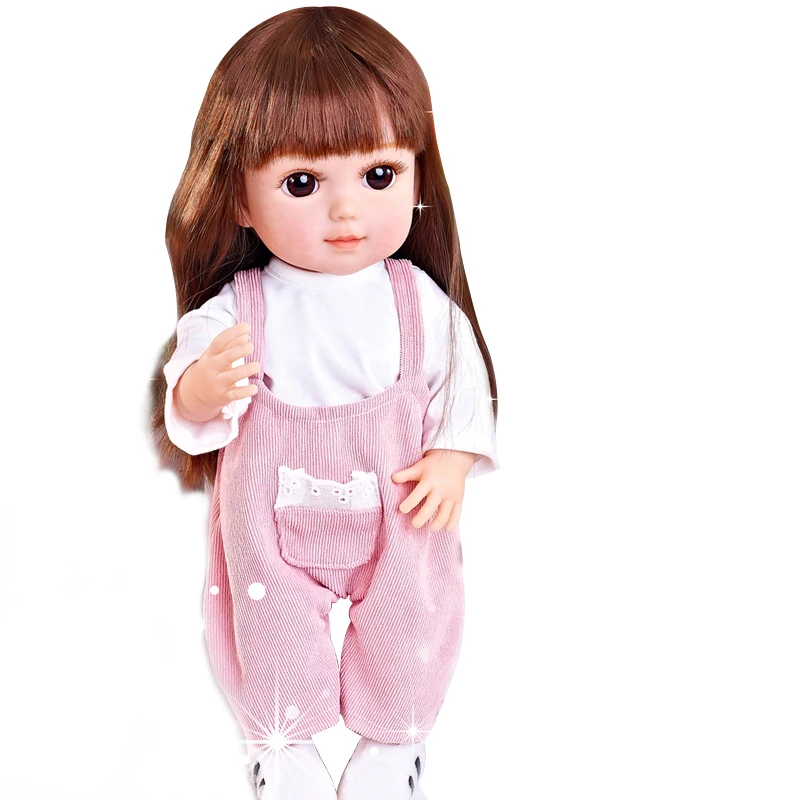 Girl Doll Toy 36cm Reborn Soft Glue High Simulation Pretty Baby with Shoes