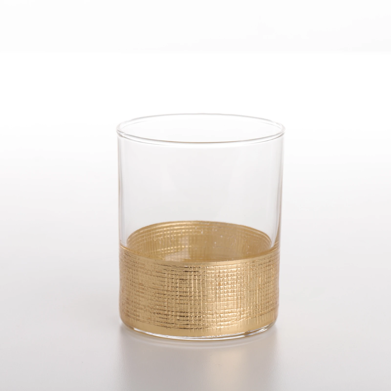 cheap price gold foil engraved cutting whiskey wine glass stemless