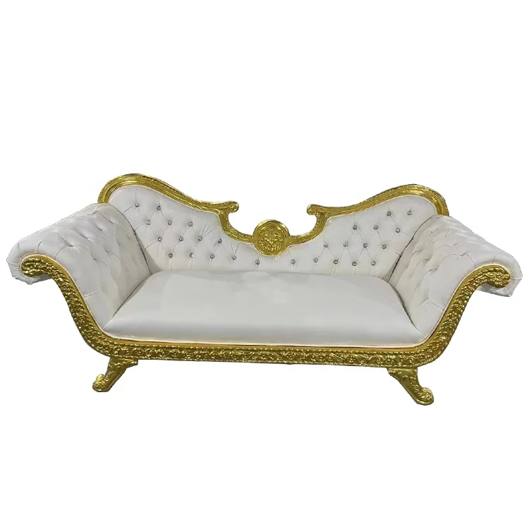 Royal wedding bride and groom wooden king throne sofa for sale