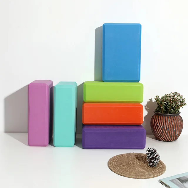 Wholesale Anti Slip Exercise Fitness Custom Print  EVA Yoga Block Best Selling