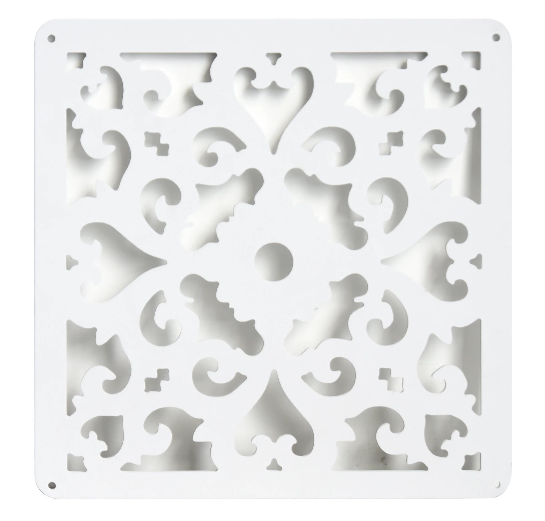 CNC Cut Wooden Grain WPC Grille Panels for Exterior Decoration