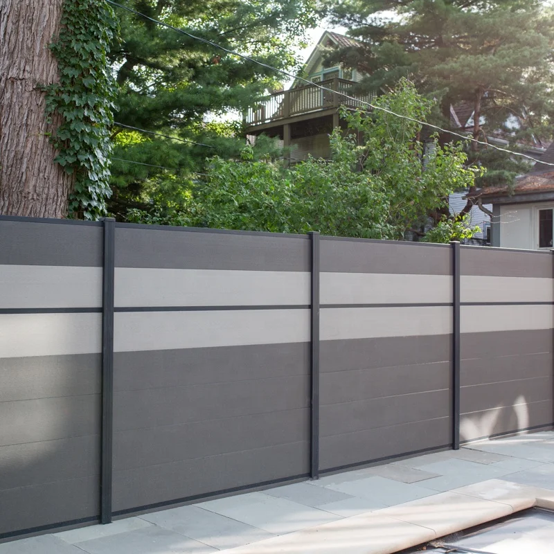 Decorative Wood Plastic Composite Fence Panels plastic wood timber composite garden wpc fencing