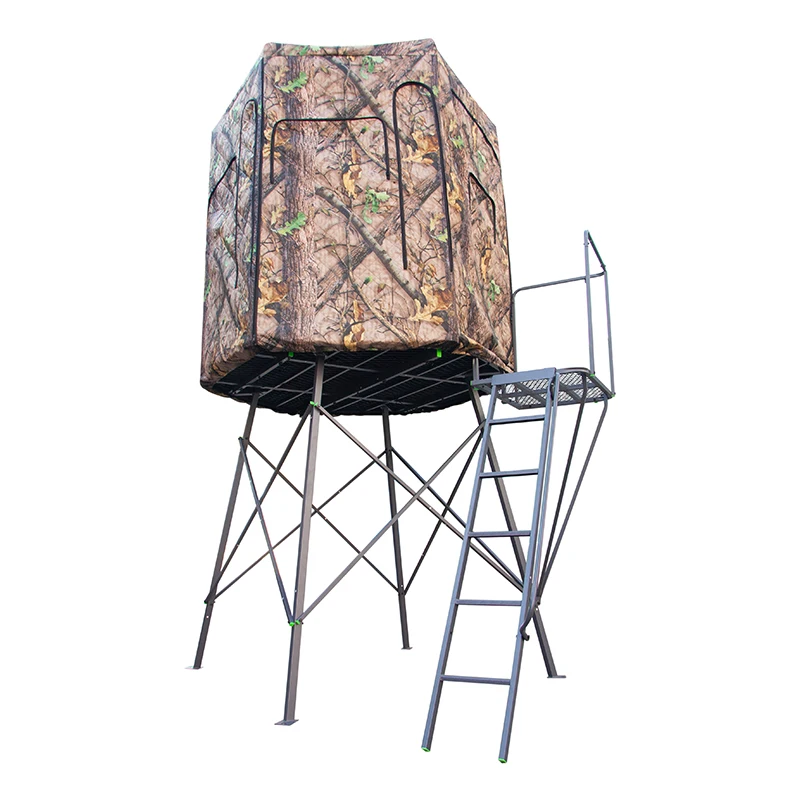 Китай, оптовая продажа, высококачественный роскошный наземный Стальной Охотничий тент, башня, другие охотничьи продукты для нескольких человек