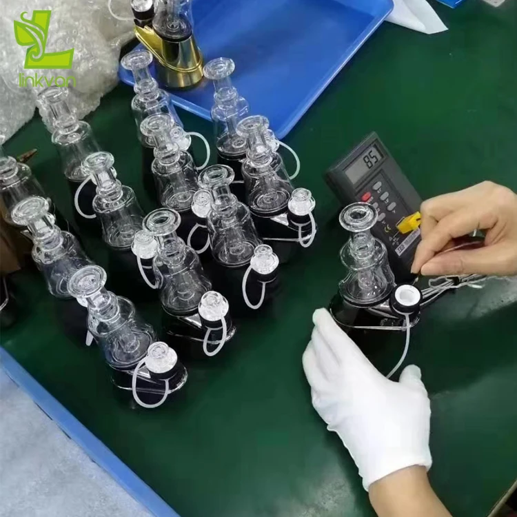 
Mini SOC Vape Kit Smart Powerful Oil Heating Portable Dab Rig Wax Pen Glass Tank enail Tobacco Dry Herb 