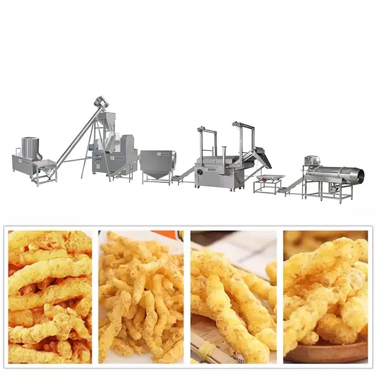 Factory hot sale cheetos extruded corn snacks machine multi-functional cheetos corn curls nik naks extruder machine