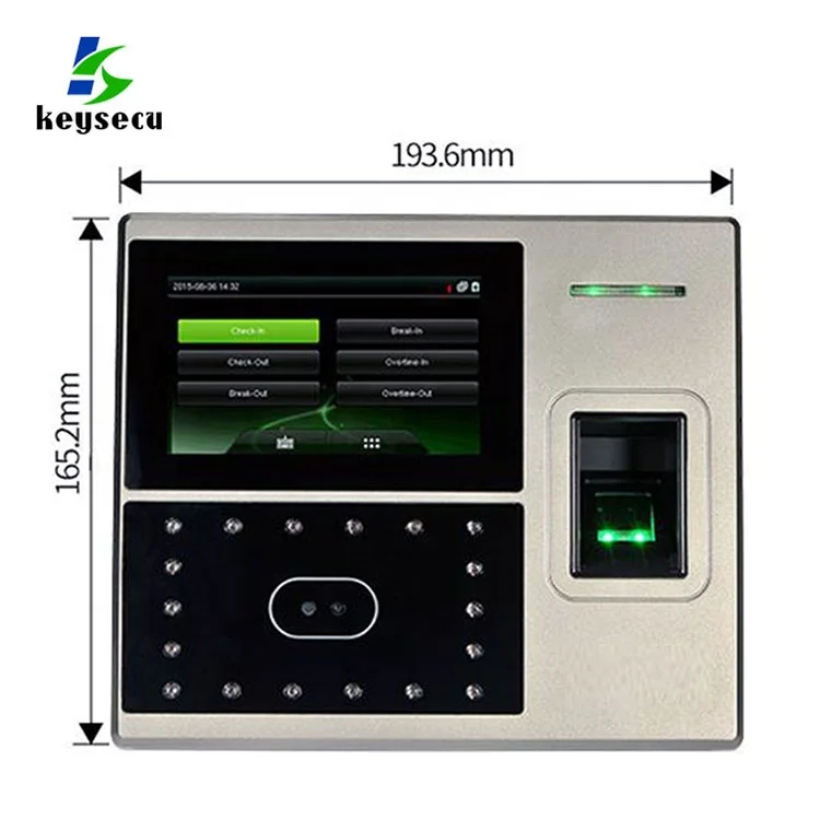 Staff Employee Face Fingerprint Access Control & Time Attendance Biometric Time Recorder Clock System Machine ZKT Uface800