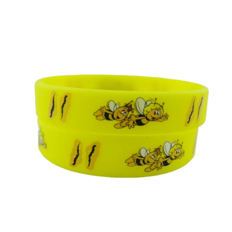 2021 custom animal logo silk print silicone bracelet with customized logo