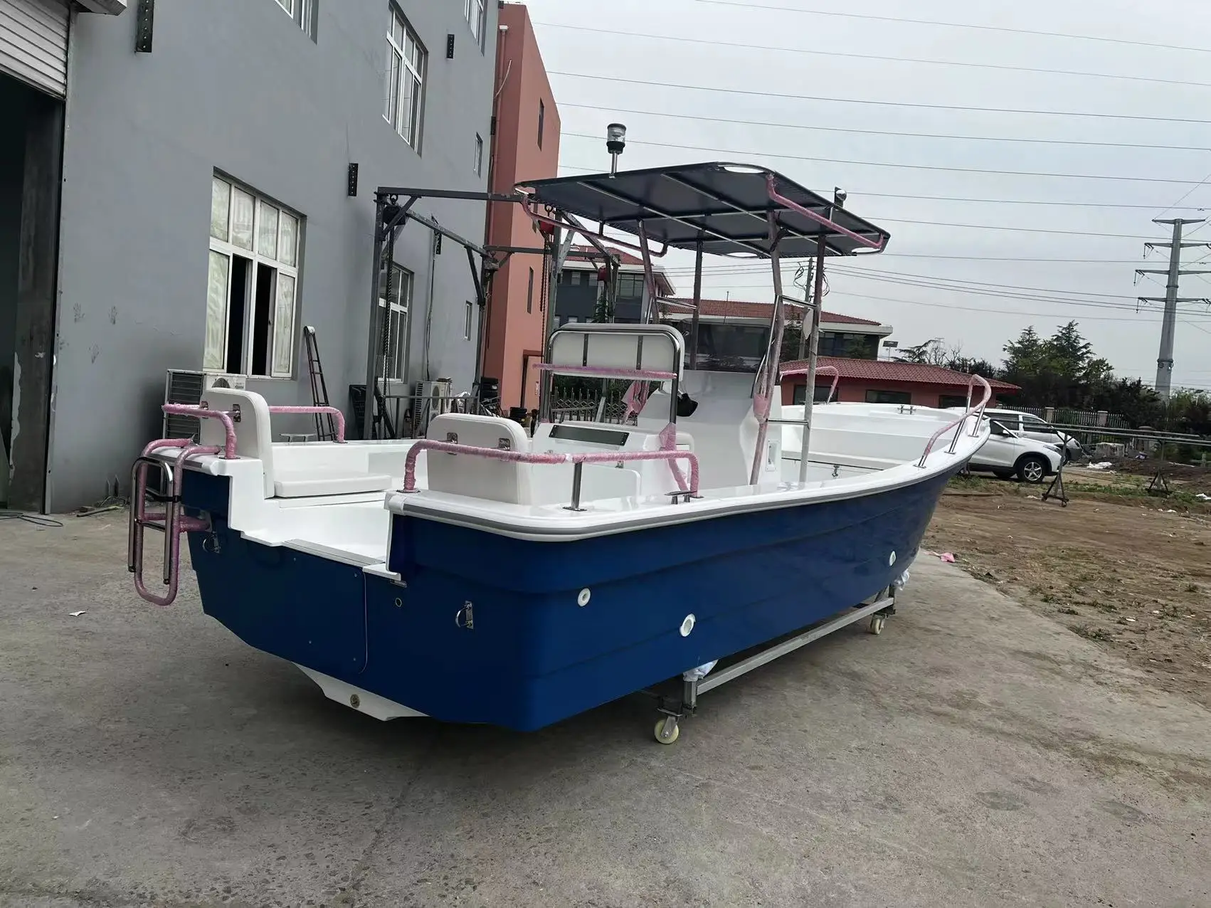 Liya 22ft 7person fiberglass boats boat for fishing deep v fishing boats