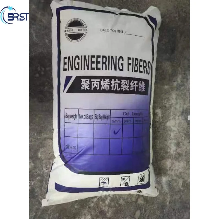 Anti cracking fiber pp staple monofilament polypropylene fiber