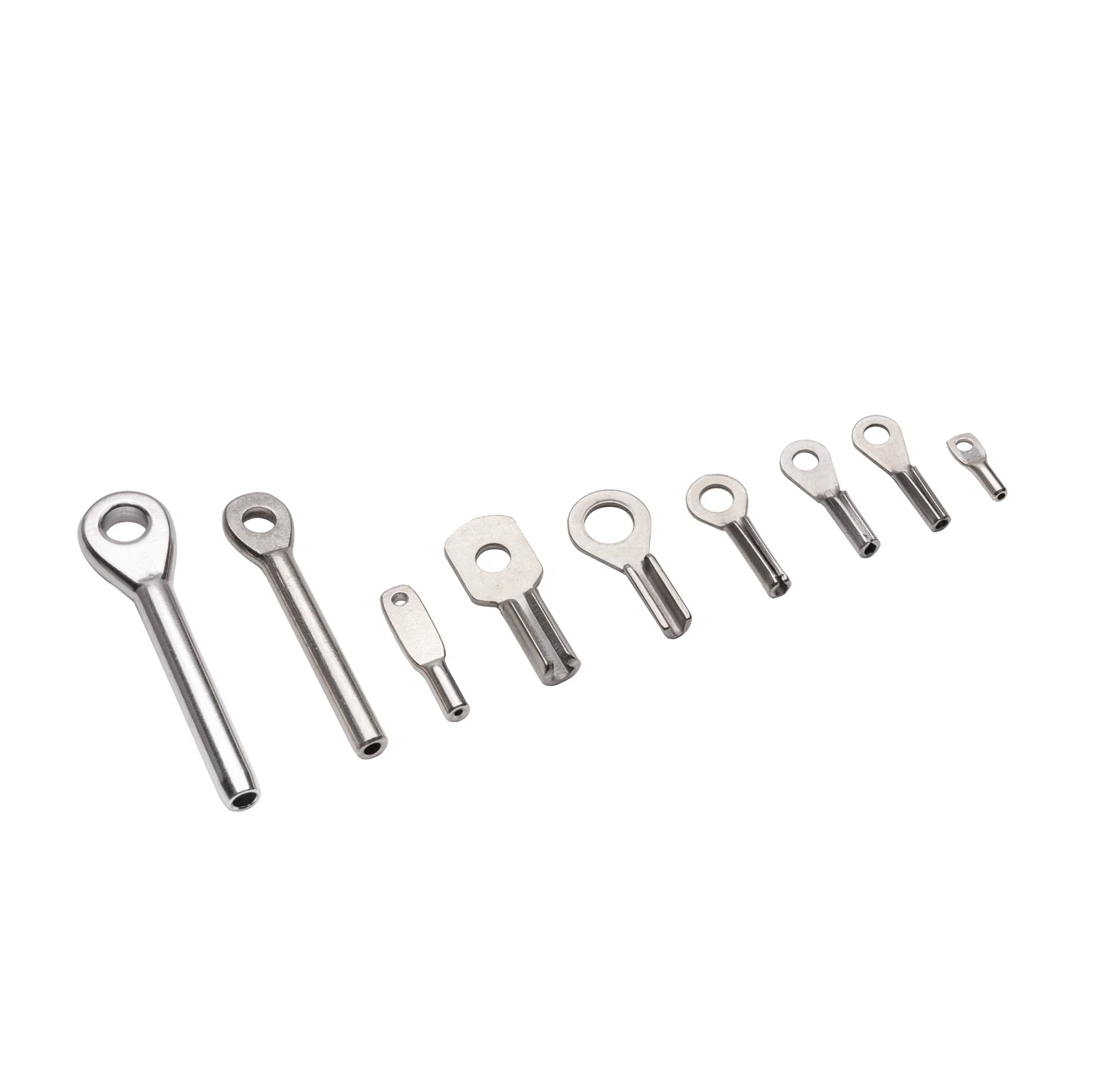 Rigging Hardware Fitting Terminal Stainless Steel Swage Eye End Terminals for Wire Rope