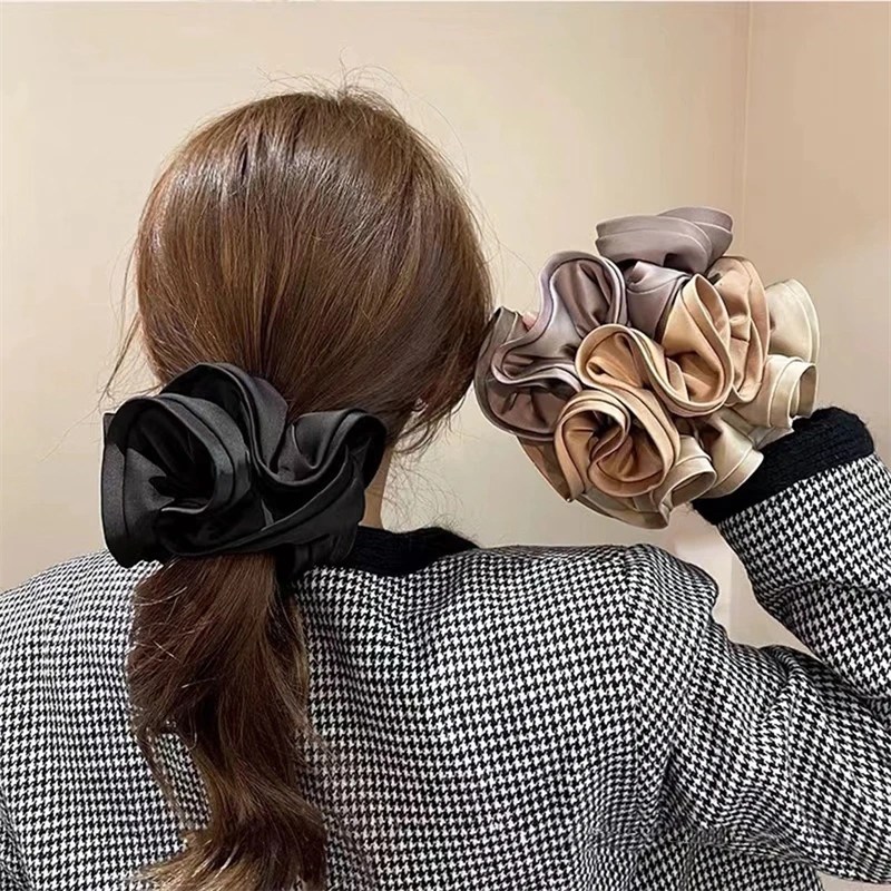 Fashionable France-Style Elastic Hair Bands Scrunchies for Women and Girls