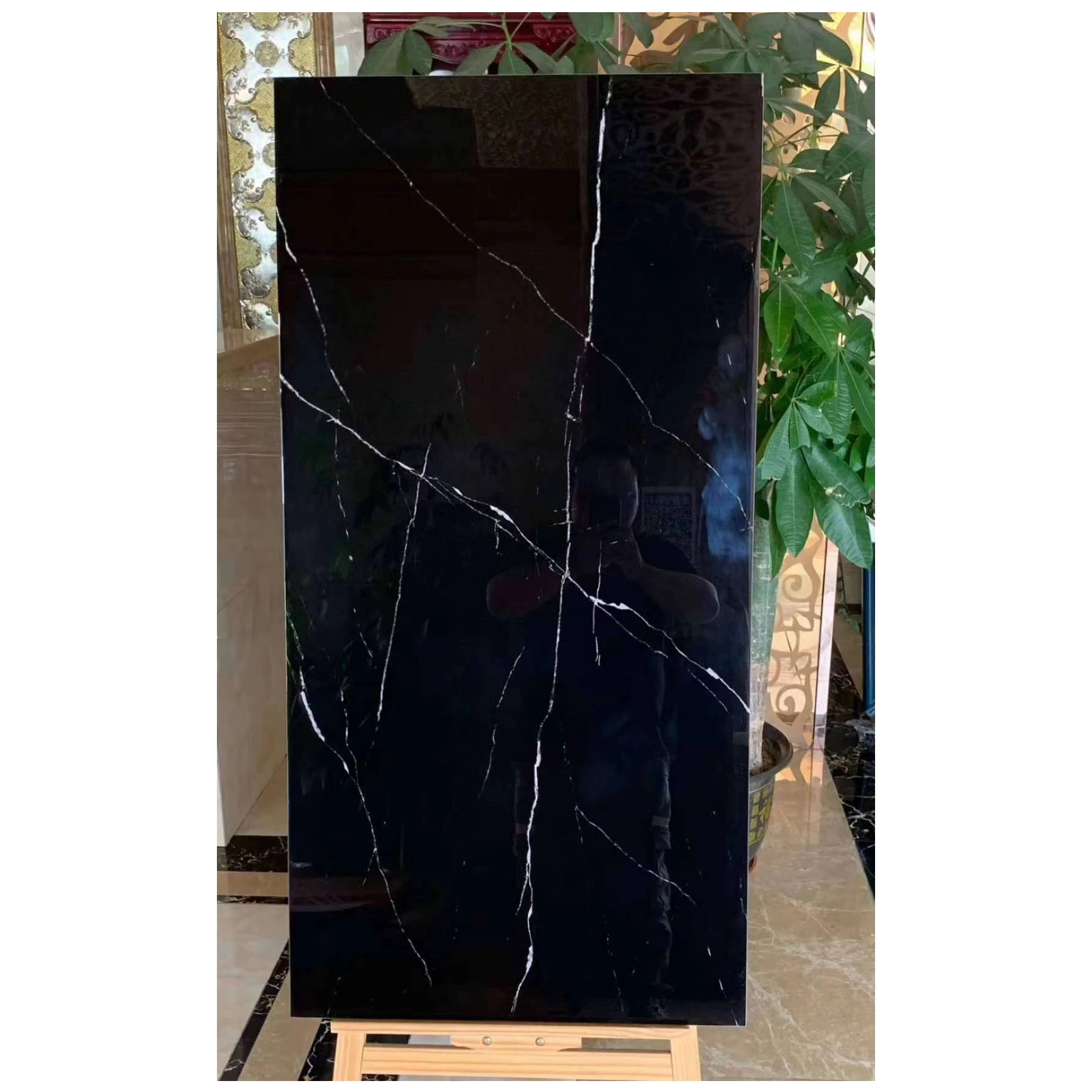 black and white tile wall murals black white check tiles 10x60cm matt black skirting polished porcelain tile