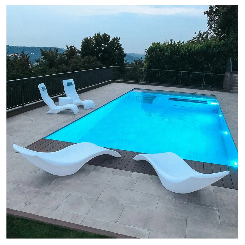In-pool Ledge Pool Lounger Outdoor In Water Sun Chaise Chair Furniture In-pool Chaises For Sale
