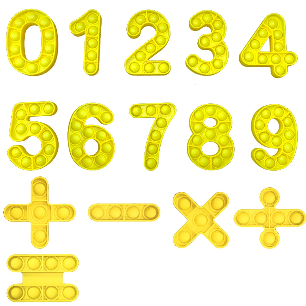 New Arrival Hot Sale Fidget Popping Push Bubble Relief Anxiety Stress Silicone Press Digital Decompression Toy