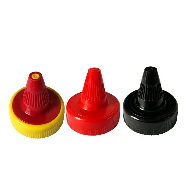 38mm 38/400 black color yellow red color twist cap dispensing bottle twist closure screw plastic cap with liner for HDPE bottle