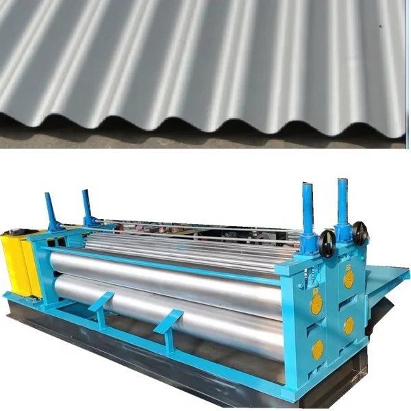Indonesia popular drum horizontal barrel round wave roofing sheets profiling machine