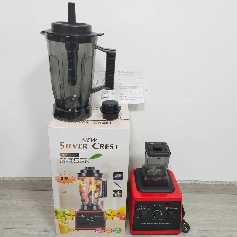 Moulinex Kitchen Sc-1589 8000w 2 in 1 Countertop Professional Table Commercial Mixer Heavy Duty Silver Crest Blender