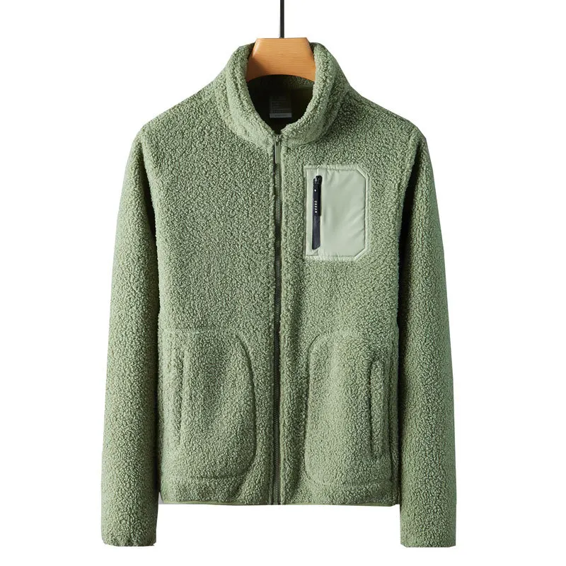 zip up fleece jacket coat winter outdoor oversized windproof spring jacket for men polar fleece jacket unisex man