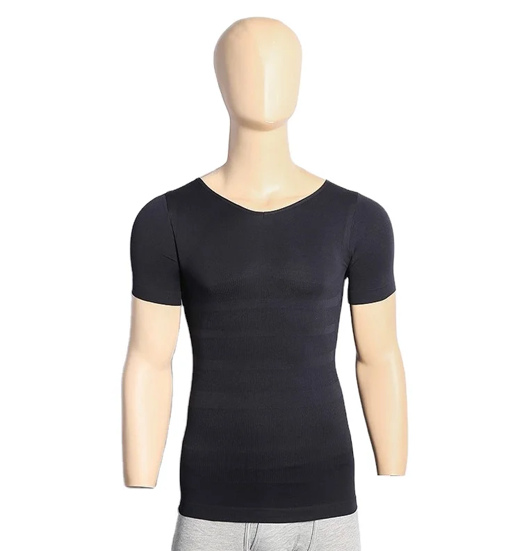OEM Men Body Shaper Tshirt Slimming Compression Fit Underwe