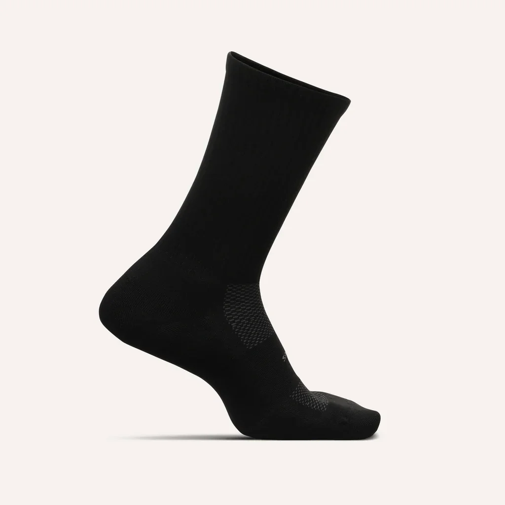 Cushioned Crew Training Athletic Socks Men Combed Cotton Moisture Wicking Breathable Performance Black Socks