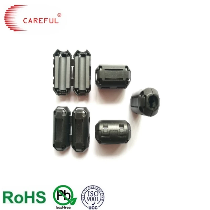 Careful company NiZn material F9 SCRC130B SCRC110B emi suppression filter round cable clamp ferrite core