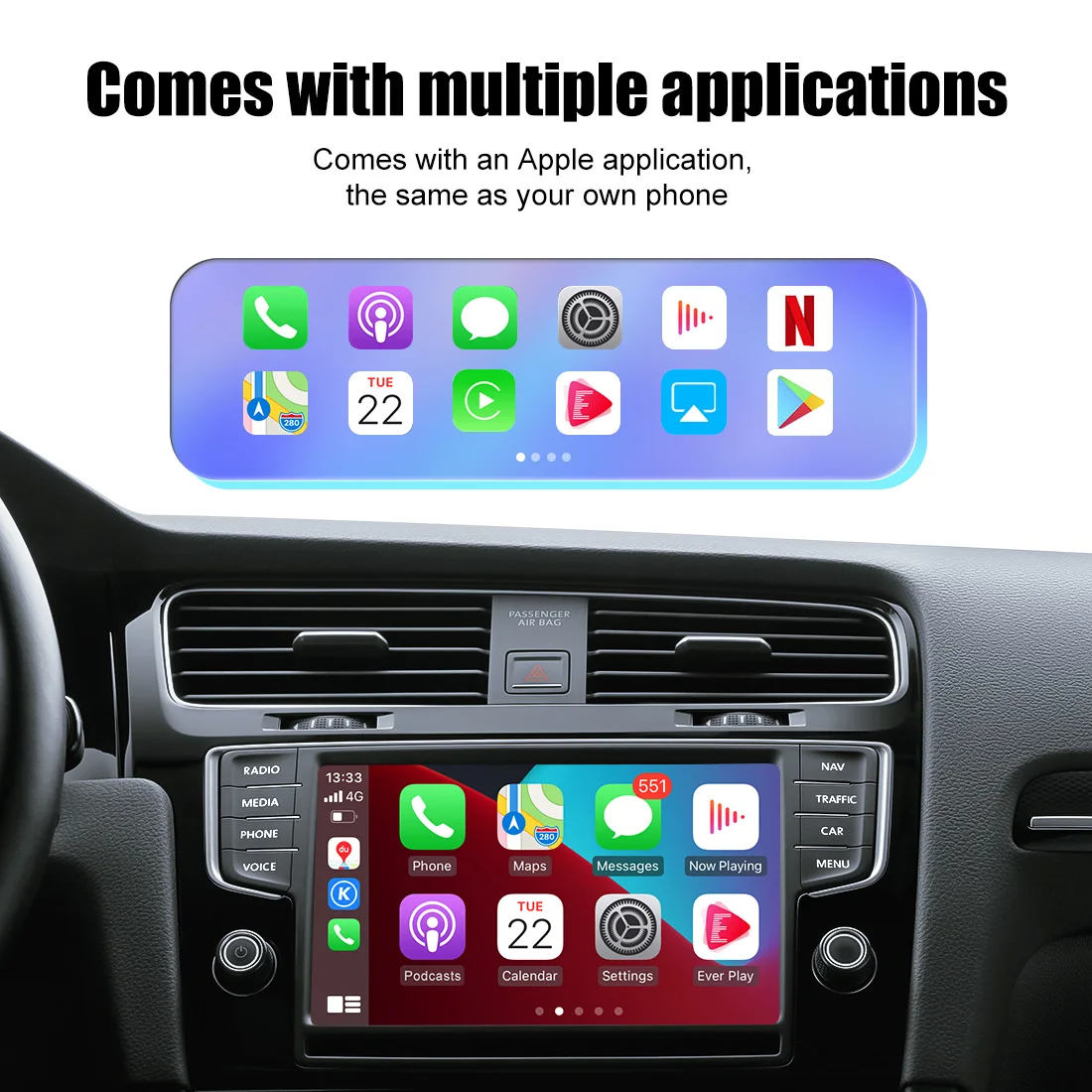 Joyeauto USB Car Video Audio carplay MMB 4GB 64GB android 11 tv box ai box wireless dongle